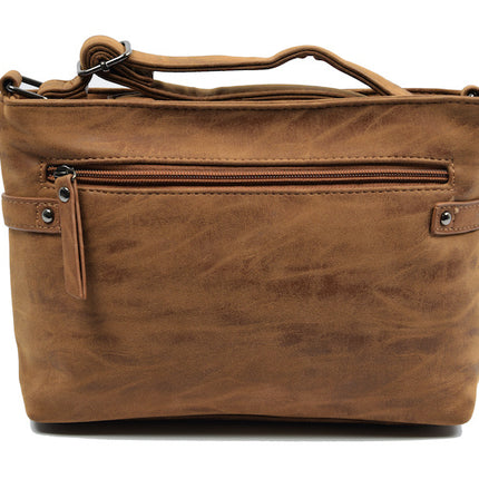 Stoere -Schoudertas - bicky Bernard - Cognac