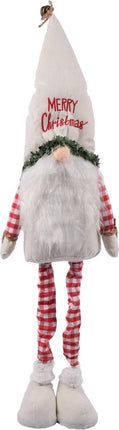 Gnome Staand 100 cm en laag naar 75 cm - Kerst Kabouter Puntmuts - Kabouters - Kerstman | Dwerg | Staand Puntmuts | Kerst zittende kabouter Gevuld met pluche | stabiele Gnome.