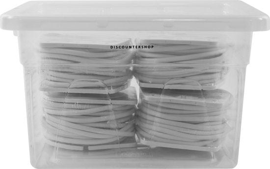 Opbergbox Transparant - 40 cm - Polypropeen - Opberger - Opbergbakken - Opbergdoos -22liter - 40x32x24.5 CM