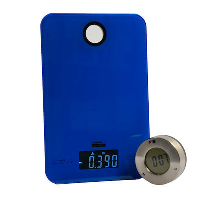 Digitale keukenweegschaal 5 KG met keuken timer\Blauw