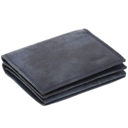 Marineblauwe Echt Lederen Crossbody- en Schoudertas met Creditcardhouder - 2 Vakken, 1 Muntenvakje, 6 Creditcardvakken voor optimale organisatie.