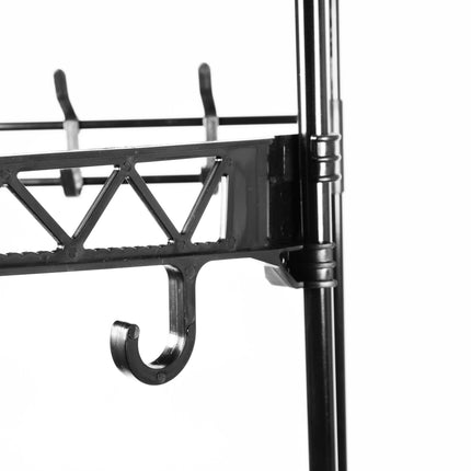 Opbergrek met Kapstok 170x54x36cm | Stellingkast en Wandkast met Haken - Ideaal voor Hal, Gang en Slaapkamer