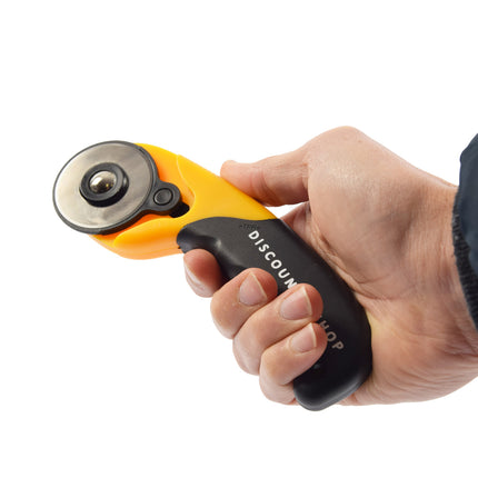 Professionele Rolmes met veiligheidssluiting -Rolmes voor Stof, Leer, Papier, Karton, Vezel - Snijmes – Rolmessen – Rolmes 45 mm