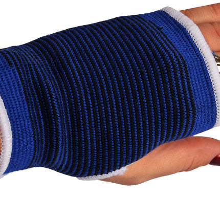 Blauwe Polsbrace voor Sport en Pols Ondersteuning - Lichtgewicht - Maat L - Duurzame Polsbandage