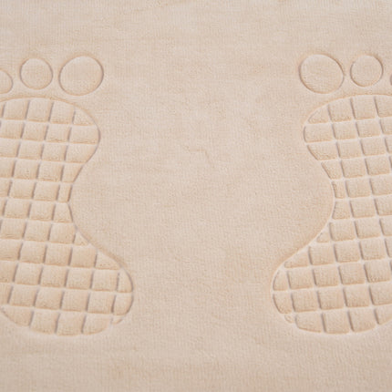 Badmat & WC Mat Set -Douche mat set - Crème 80cm x 50cm - badmat set 3-delig - Soft Foam - Extra Zacht - FOAM 