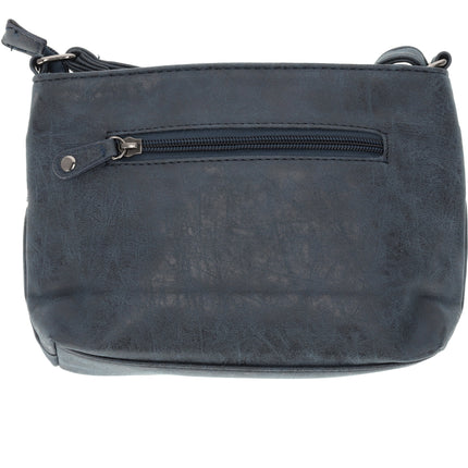 Stijlvolle Navy Schoudertas Dames - Lichtgewicht Crossbody Tas, Afmetingen 23.5cm x 6cm x 17cm