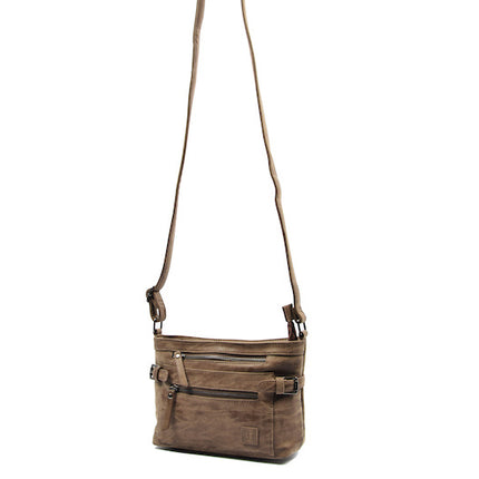 Stoere -Schoudertas - bicky Bernard - Donkerbruin