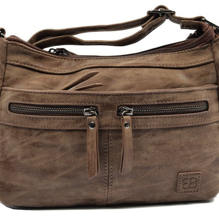 Bicky Bernard schoudertas - ideaal tassen van Bicky Bernard WDL029 donkerbruin