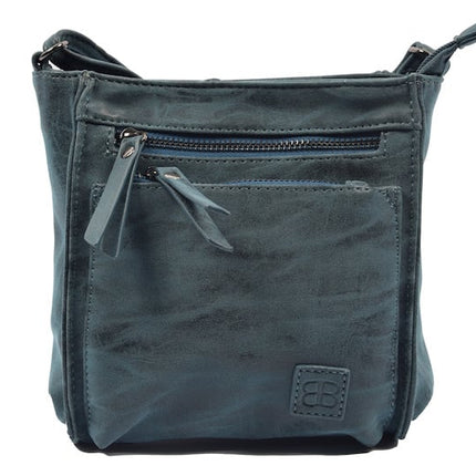 Bicky Bernard Bicky Bernard Schoudertas Donkerblauw met 5 ritsen - tas - tassen - schoudertas dames - handtas - Donkerblauwe schoudertas - schoudertas meisjes - Bicky Bernard Schoudertas Donkerblauw met 5 ritsen - tas - tassen - schoudertas dames - handta