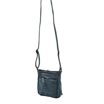 Bicky Bernard Bicky Bernard Schoudertas Donkerblauw met 5 ritsen - tas - tassen - schoudertas dames - handtas - Donkerblauwe schoudertas - schoudertas meisjes - Bicky Bernard Schoudertas Donkerblauw met 5 ritsen - tas - tassen - schoudertas dames - handta