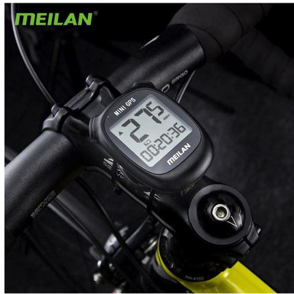 Fietscomputer IPX6 - USB oplaadbaar - Fietscomputer 1.6 inch mono LCD - Zwart
