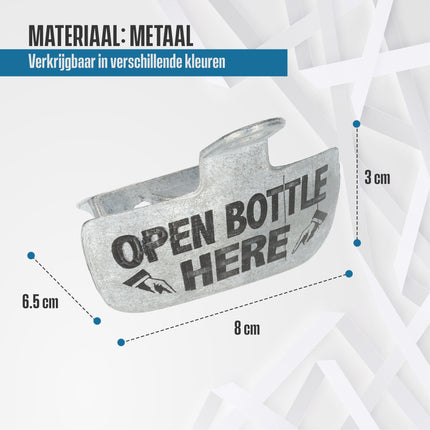 Vintage Wandflesopener | Staalen Muur Flesopener voor Verzamelaars | 8x6.5x3cm | Gebruik als Bieropener Muur voor Uw Man!