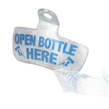 Vintage Wandflesopener | Staalen Muur Flesopener voor Verzamelaars | 8x6.5x3cm | Gebruik als Bieropener Muur voor Uw Man!