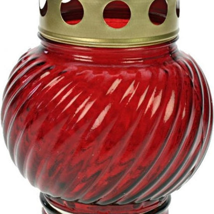 2 stuks Herdenkingskaars - Kaars - Witte kaars kopen - Herdenkingskaarsen - Glas - Witte kaars in glas - Kaarshouder - Herdenkingskaarsje - Hartje - Rood - kaars -kaarsen