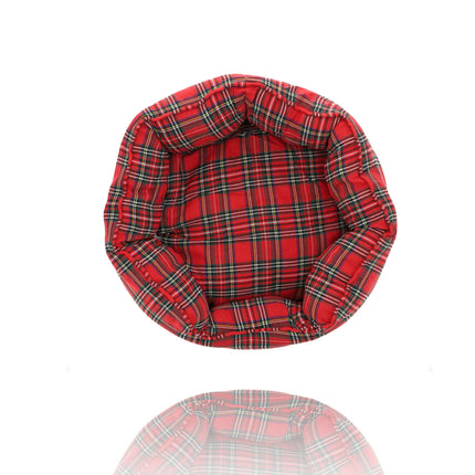Donut Kattenmand - Pluche Donut Hondenmand Wasbaar Goedkoop met Kussens - Kerst Thema - Kerstacadeau voor Huisdieren