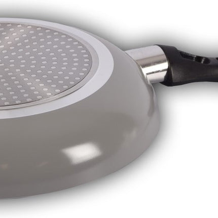 Set van 3 Braadpannen met Antiaanbaklaag - Grijs - Luxe Hapjespan