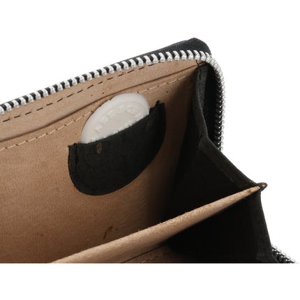 Portemonnee Unisex Anti Skim | Overslagportemonne Voor Heren & Dames | Mini Portemonnee Met Rits & RFID | 5 Pasjeshouder | Ideaal Cadeautjes | 11x9x3 cm – Zwart