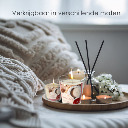 Soja Was Kaars - Luxe Geurkaarsen in Glas - 30+ uur Brandtijd - Vanille Geurkaars voor Woonkamer & Slaapkamer