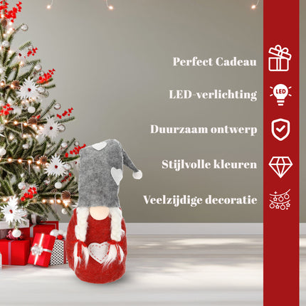 Scandinavische Kerstkabouter - Hoogte 71 cm - Zacht Gnoom Kabouter Kopen voor Kerst