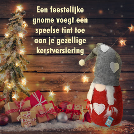 Scandinavische Kerstkabouter - Hoogte 71 cm - Zacht Gnoom Kabouter Kopen voor Kerst