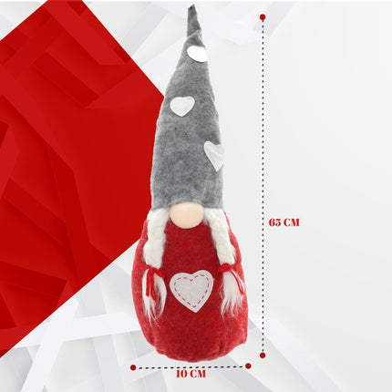 Scandinavische Kerstkabouter - Hoogte 71 cm - Zacht Gnoom Kabouter Kopen voor Kerst