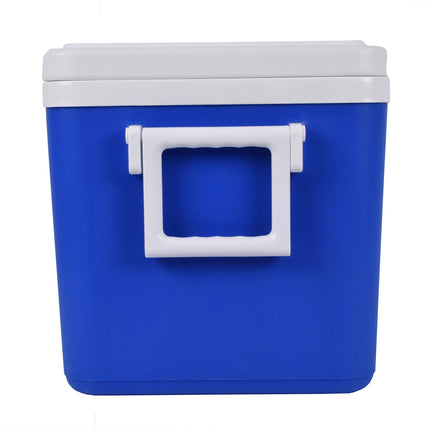 Blauwe Camping Koelbox - Draagbaar en Luchtdicht - 27L - Voor Voedsel en Drank - Koelboxen - 42x32x33 cm
