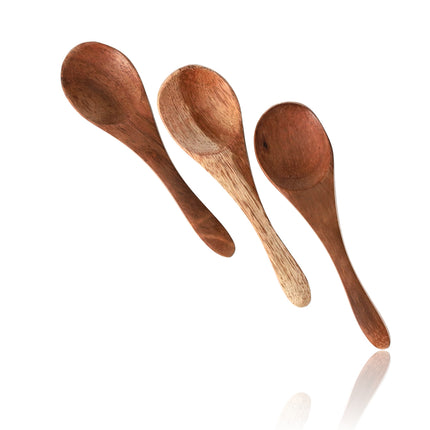 Mini Houten Lepel - Theelepel Koffielepel 10 Stuks - 7cm - Kleine Lepeltjes Voor Kruidenpotten, Jam, Suiker, Honing & Meer! 