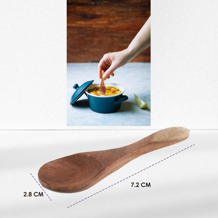Mini Houten Lepel - Theelepel Koffielepel 10 Stuks - 7cm - Kleine Lepeltjes Voor Kruidenpotten, Jam, Suiker, Honing & Meer! 
