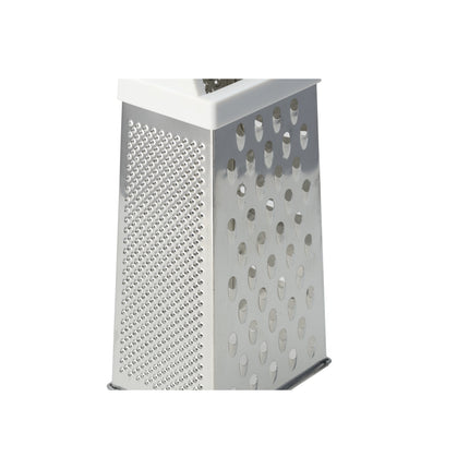 Tafelrasp met Witte Handgreep - Ergonomisch - Voor Kaas, Aardappelen, Komkommer -Set van 2 Vierkantenraspen - 24,5 cm Keukenraspen - Niet Vaatwasserbestendig