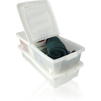 Opbergbox - onderbedbox - Onderbedbox 32 liter wit