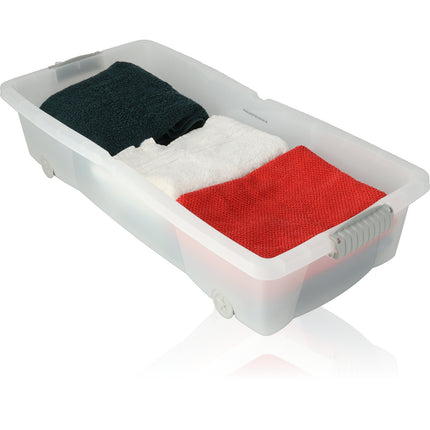 Opbergbox - onderbedbox - Onderbedbox 32 liter - Zwart