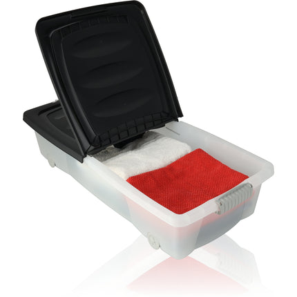 Opbergbox - onderbedbox - Onderbedbox 32 liter - Zwart