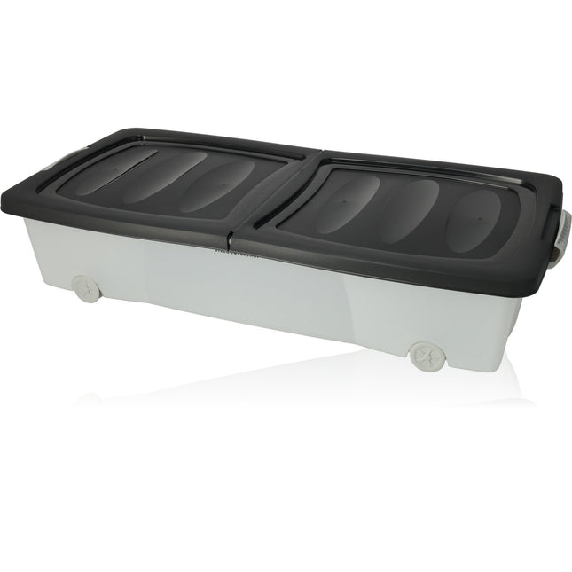 Opbergbox - onderbedbox - Onderbedbox 32 liter - Zwart