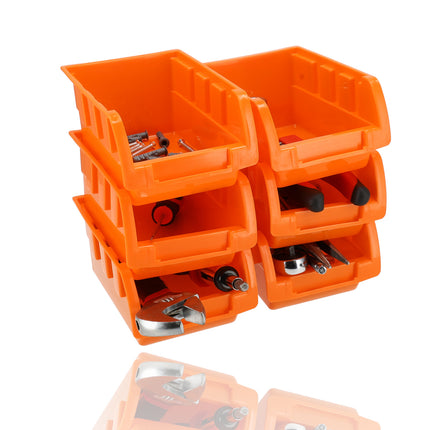 16-delig Wandrek Opbergsysteem – Schuiflades en Stapelboxen voor Gereedschap, Schroeven en Spijkers – Ideaal voor Werkplaats, Schuur, Kantoor & Keukenkast – Inclusief Schroeven en Pluggen