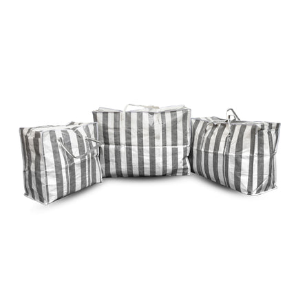Complete Dekbed Opbergtas Set 45L, 90L, 125L | 3 Stuks | Ideaal voor Verhuizen, Opslag en Boodschappen | Duurzaam Polyester | Kussen Opbergtas Met Stevige Rits En Handvatten