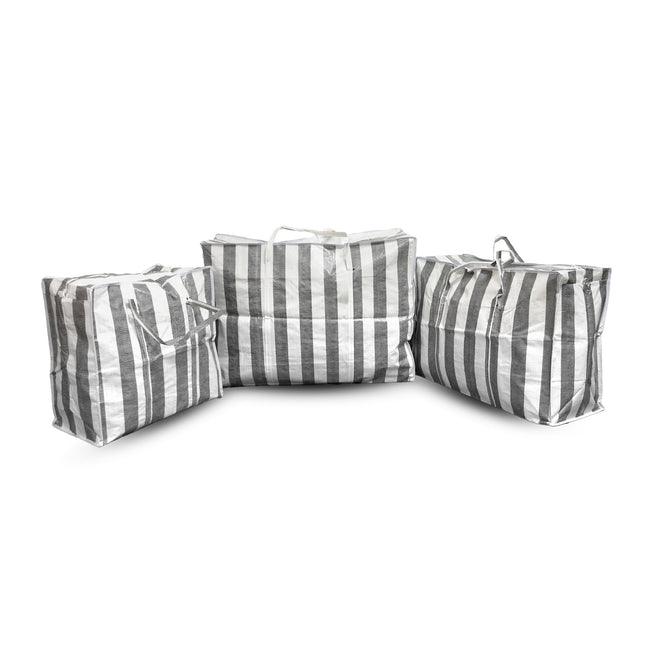Complete Dekbed Opbergtas Set 45L, 90L, 125L | 3 Stuks | Ideaal voor Verhuizen, Opslag en Boodschappen | Duurzaam Polyester | Kussen Opbergtas Met Stevige Rits En Handvatten