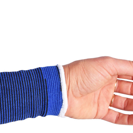 Polsbrace in Blauw - Sterke Ondersteuning en Bescherming voor Gezonde Polsen - 13cmx7.5cm | Maat M
