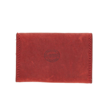 Kleine portemonnee pasjes en geld |dames & heren | anti skim met 2 pasjeshouder & muntvak | ideaal kerstcadeautjes | 9.8x6.5x2 cm – rood 