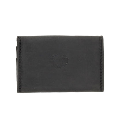 Kleine portemonnee voor dames & heren | pasjes en geld | anti skim met 2 pasjeshouder & muntvak |ideaal cadeautjes | 9.8x6.5x2 cm – zwart 