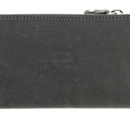  Dames portemonnee leer met rits | portemonnee dames veel pasjes | 14cm x 9cm - 12 kaartsloten - 7 vakken | rfid | ideaalcadeautjes grijs  heren - portemonnee pasjes - portemonnee creditcard - portemonnee met creditcardhouder - creditcard portemonnee - le