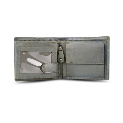 De Portemonnee Die Je Essentials Dichtbij Houdt | 9.5cm x 2.5cm x 11cm | Olive Leer | 6 Pasjeshouder | Ruim Biljetvak | Muntvak | RFID | Cadeau voor Hem