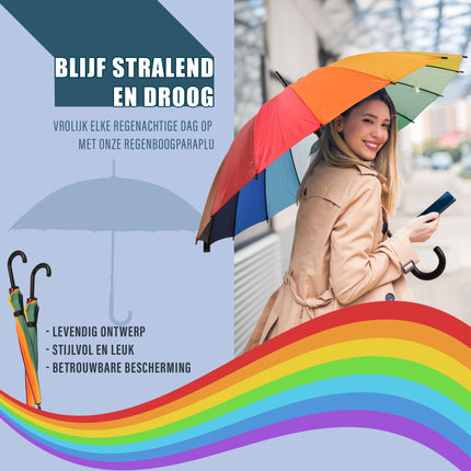 regenboog-paraplu
