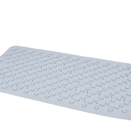 Badmat Blauw - 76 x 36 cm - antislip mat - voor bad en douche Rubberen Antislip Douchemat - 36x76 cm | Kwaliteit | Blauw