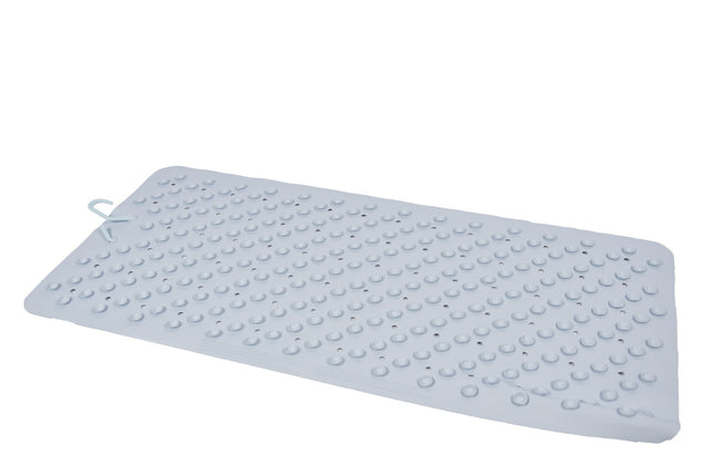 Badmat Blauw - 76 x 36 cm - antislip mat - voor bad en douche Rubberen Antislip Douchemat - 36x76 cm | Kwaliteit | Blauw