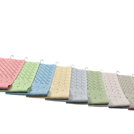 Badmat Blauw - 76 x 36 cm - antislip mat - voor bad en douche Rubberen Antislip Douchemat - 36x76 cm | Kwaliteit | Blauw