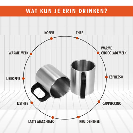 RVS Mokken Set 2 Stuks - Dubbelwandig 150ML - Lichtgewicht Campingbeker - Thermobeker voor Outdoor & Kamperen