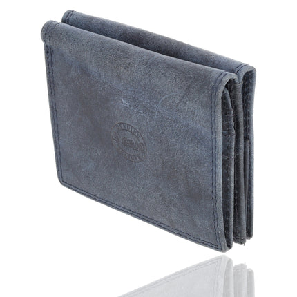 Marineblauwe Echt Lederen Crossbody- en Schoudertas met Creditcardhouder - 2 Vakken, 1 Muntenvakje, 6 Creditcardvakken voor optimale organisatie.