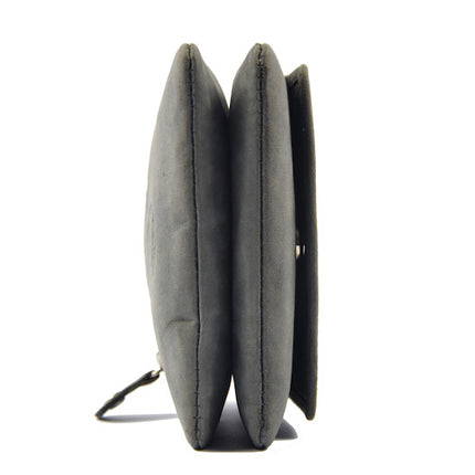 Sleuteletui portemonnee - portemonnee etui - ring portemonnee - pasjeshouder met rits - rits portemonnee - 3 ritsen portemonnee - buffelleer portemonnee - portemonnee met 4 vakken