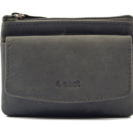 Sleuteletui portemonnee - portemonnee etui - ring portemonnee - pasjeshouder met rits - rits portemonnee - 3 ritsen portemonnee - buffelleer portemonnee - portemonnee met 4 vakken
