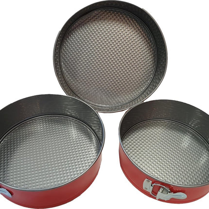 Springvorm anti-aanbak 3 delig - Rond Ø 25 cm - Rond Ø 26 cm - Rond Ø 22 cm - springvorm bak